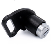 EasyBlock compatible with Benelli Leoncino 125cc motorcycle, showing the engine cover and mounting hardware.