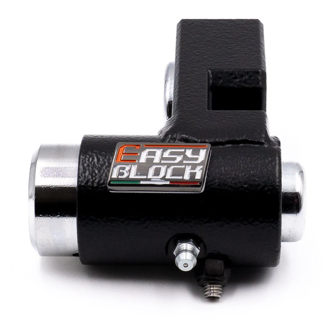 EasyBlock compatible with Benelli Leoncino 500cc motorcycle, showing the black engine guard accessory.