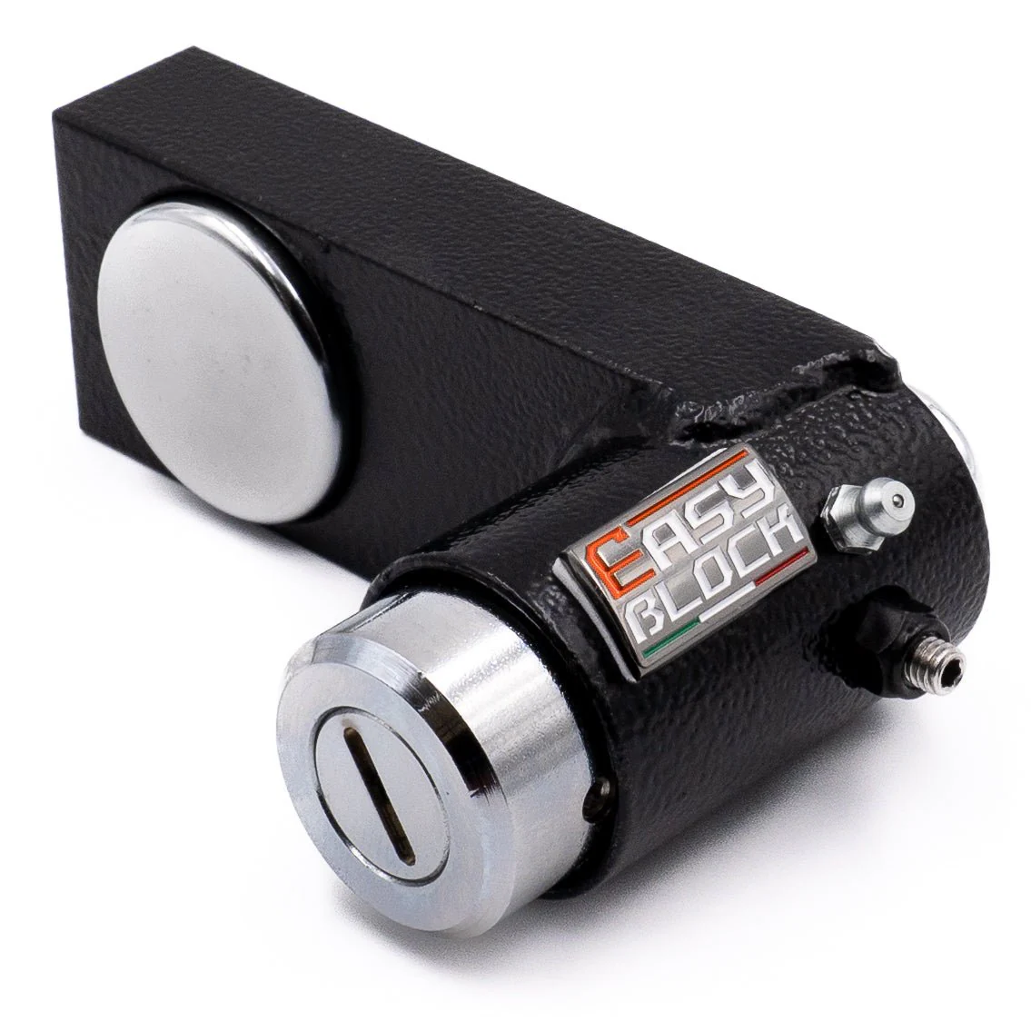 EasyBlock compatible with Benelli Leoncino 800cc Trail motorcycle, showing the replacement part in black with detailed features.