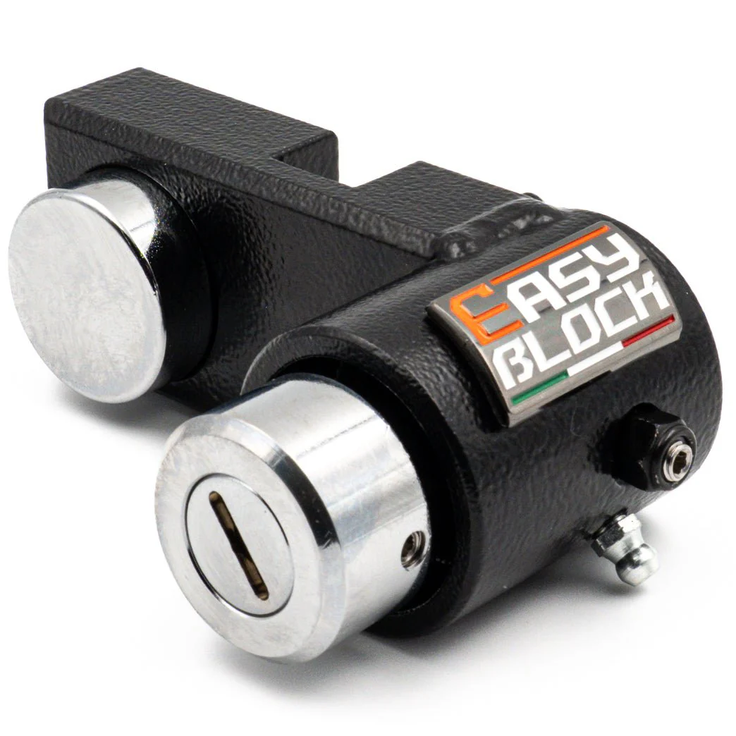 EasyBlock compatible with Honda CB 750cc Hornet 2023-2025, showing the sleek black EasyBlock accessory on the motorcycle.