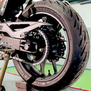 EasyBlock compatible with Honda CB 750 cc Hornet 2023-2025, showing the black security lock and mounting hardware.