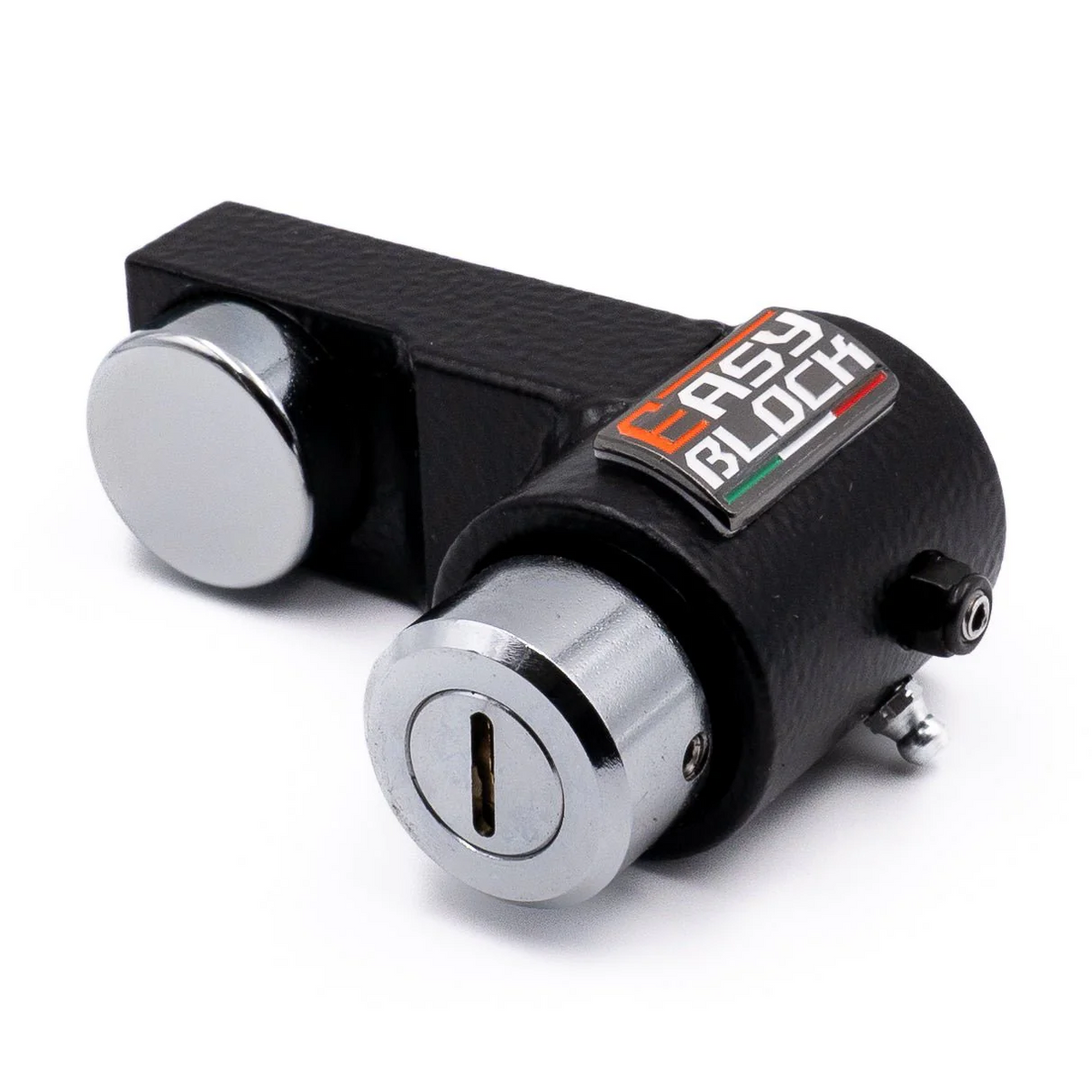 EasyBlock compatible with Honda X-Adv, Forza, and Integra 750cc motorcycles, showing the sleek black product design.