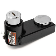 EasyBlock compatible with KTM Duke 990cc motorcycle, showcasing the sleek black EasyBlock accessory installed on the bike.