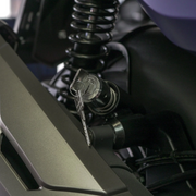 EasyBlock compatible with Kymco X Citing 400, showcasing the black and silver motorcycle accessory designed for this model.