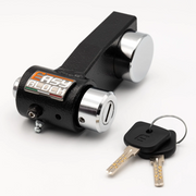 EasyBlock compatible with Yamaha T Max 530cc and 560cc motorcycle, 2012-2025, showing the EasyBlock device mounted on the bike.