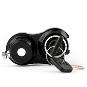 EasyBlock compatible with Yamaha X-Max 300cc Tech Max E 5+ scooter, showcasing the product fitting the motorcycle's body.