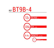 BS Battery Factory charged - BS-BT9B-4 SLA
