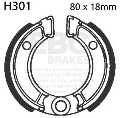 EBC Brakes, Brake shoe - H301