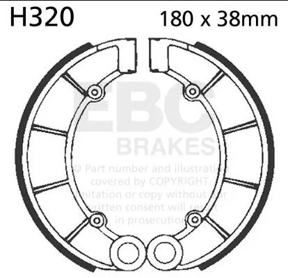 EBC Brakes, Brake shoe - H320