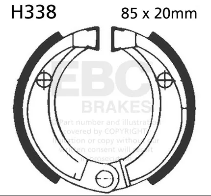 EBC Brakes, Brake shoe - H338