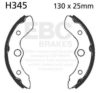 EBC Brakes, Brake shoe - H345