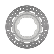 EBC Brakes MD-Series scooter brake disc MD6226D showing a round metal disc with ventilated slots for enhanced braking performance.