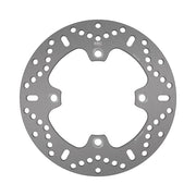 EBC MD-Series scooter brake disc MD9135D showing textured metal surface and mounting holes for reliable stopping power