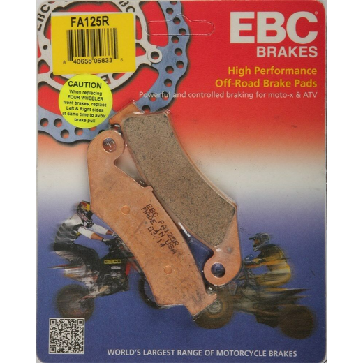 EBC Brakes Motorcycles Dirt Sintered Brake Pad - FA125R