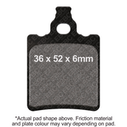 EBC Brakes Dirt Sintered Motorcycle Brake Pad FA337R showing the brake pad with metal backing and friction surface for off-road riding