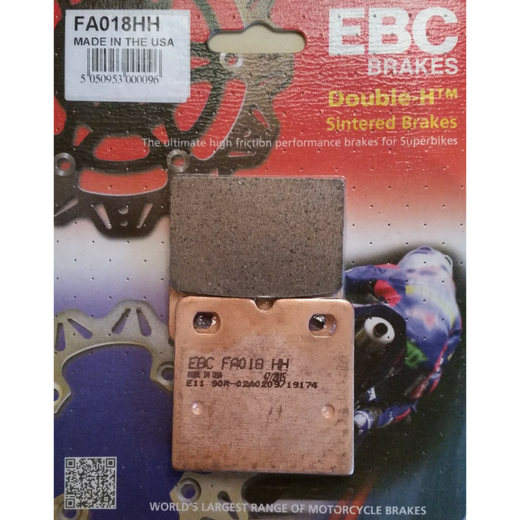 EBC Brakes Motorcycles HH Sintered Brake Pad - FA018HH