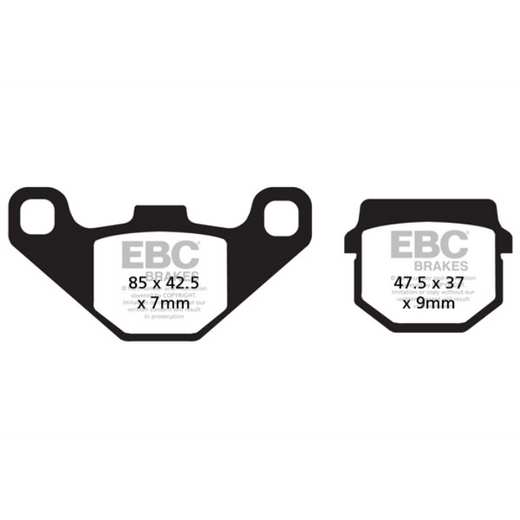 EBC Brakes HH Sintered Motorcycle Brake Pad FA083HH with metal backing plate and friction material for high-performance stopping power