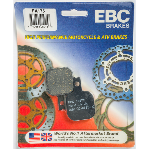 EBC Brakes Motorcycles HH Sintered Brake Pad - FA175HH