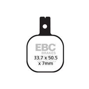 EBC Brakes HH Sintered Brake Pad for motorcycles, shown with metallic surface and friction material for high-performance stopping.