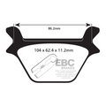 EBC Brakes Motorcycles HH Sintered Brake Pad - FA200HH
