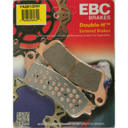 EBC Brakes motorcycle HH Sintered brake pad FA261/2HH showing the metal backing and friction material for high-performance braking.