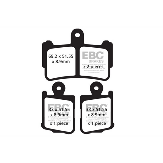 EBC Brakes Motorcycles HH Sintered Brake Pad - FA499/4HH