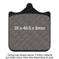 EBC Brakes Motorcycles HH Sintered Brake Pad - FA604/4HH