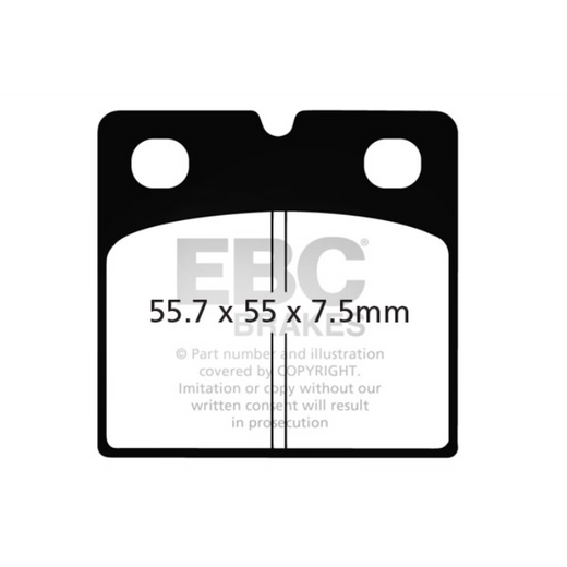 EBC Brakes Motorcycles Organic Brake Pad -  FA019
