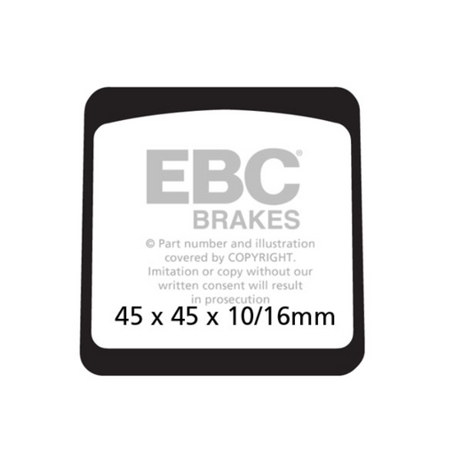 EBC Brakes Motorcycles Organic Brake Pad -  FA042
