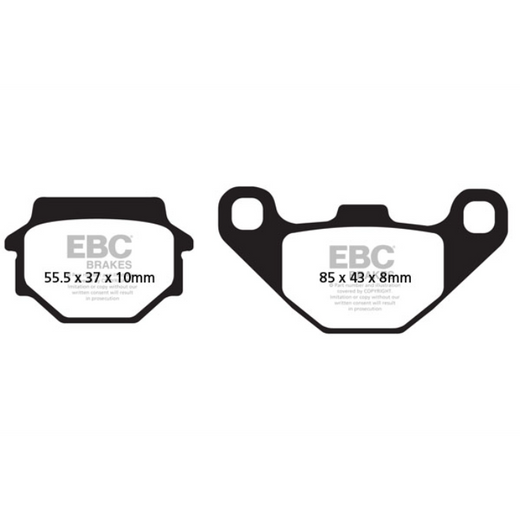 EBC Brakes Motorcycles Organic Brake Pad -  FA067/3