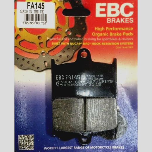 EBC Brakes Motorcycles Organic Brake Pad -  FA145