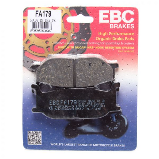 EBC Brakes Motorcycles Organic Brake Pad -  FA179
