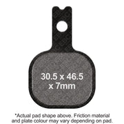 EBC Brakes Organic Motorcycle Brake Pad FA184 shown on a motorcycle brake system, designed for effective stopping power and durability.