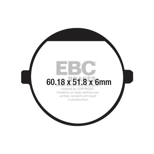 EBC Brakes Motorcycles Organic Brake Pad -  FA198