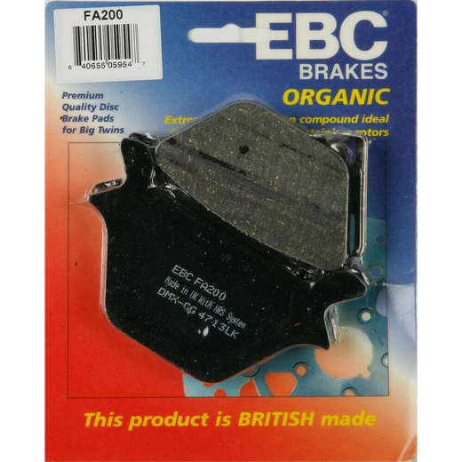 EBC Brakes Motorcycles Organic Brake Pad -  FA200