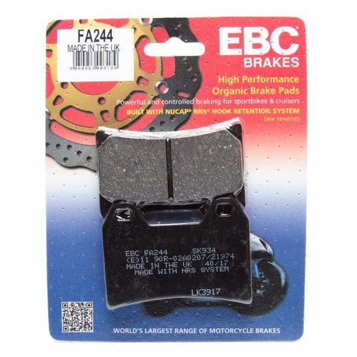 EBC Brakes Motorcycles Organic Brake Pad -  FA244