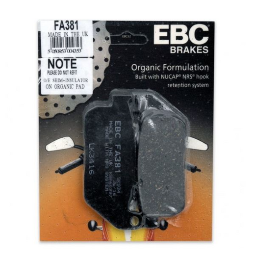 EBC Brakes Motorcycles Organic Brake Pad -  FA381