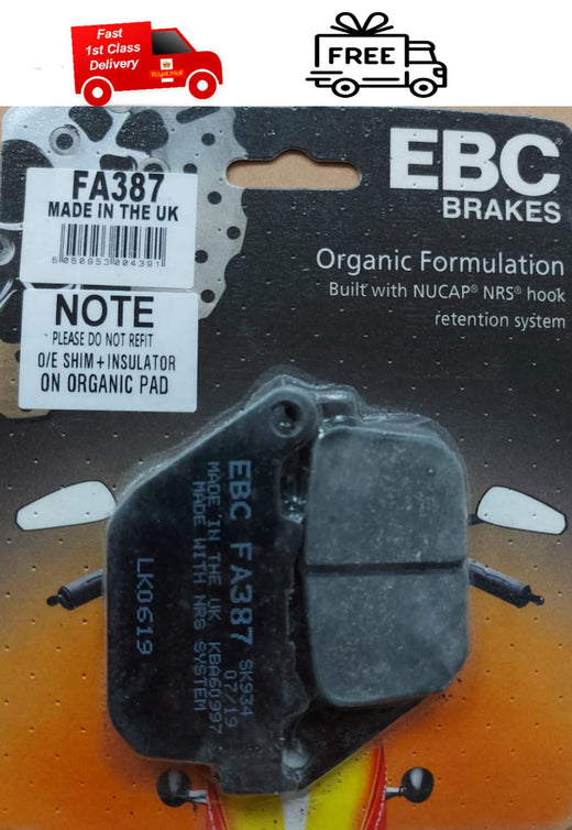 EBC Brakes Motorcycles Organic Brake Pad -  FA387
