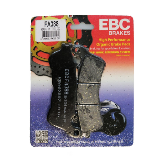 EBC Brakes Motorcycles Organic Brake Pad -  FA388