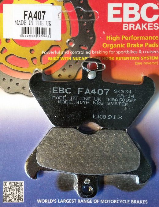 EBC Brakes Motorcycles Organic Brake Pad -  FA407
