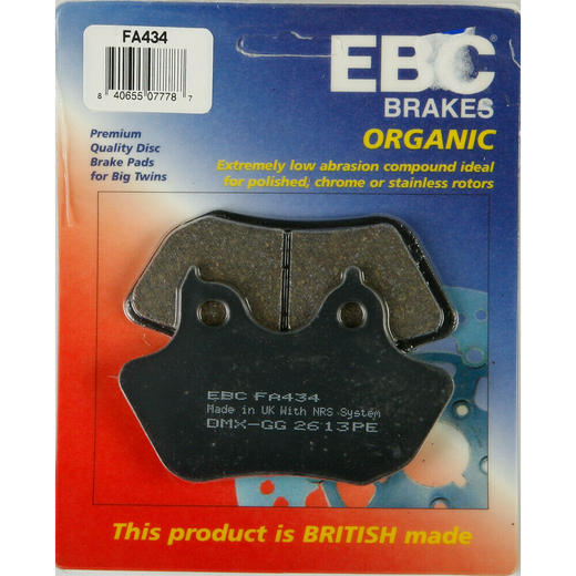 EBC Brakes Motorcycles Organic Brake Pad -  FA434