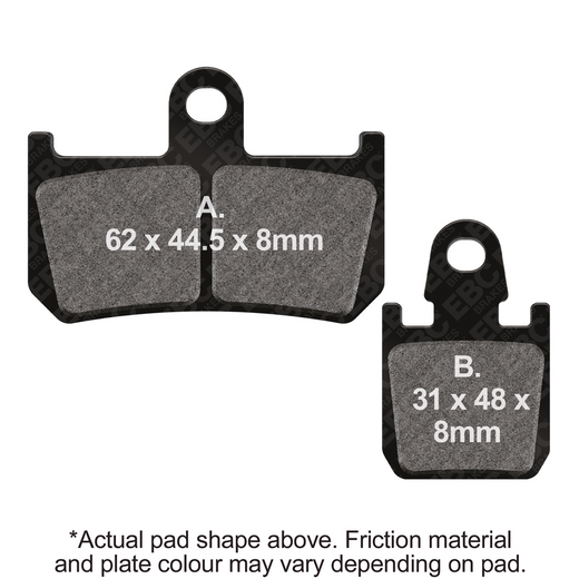 EBC Brakes Motorcycles Organic Brake Pad -  FA442/4