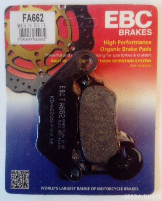 EBC Brakes Motorcycles Organic Brake Pad -  FA662