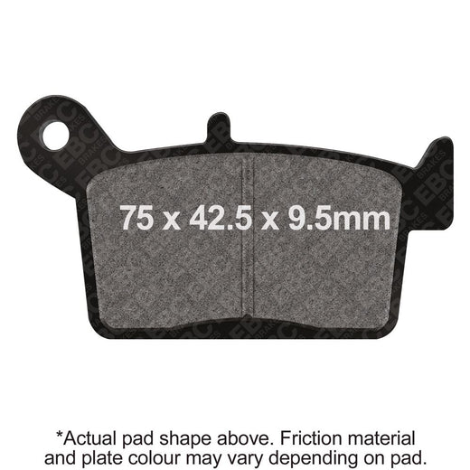 EBC Brakes Motorcycles Organic Brake Pad -  FA697