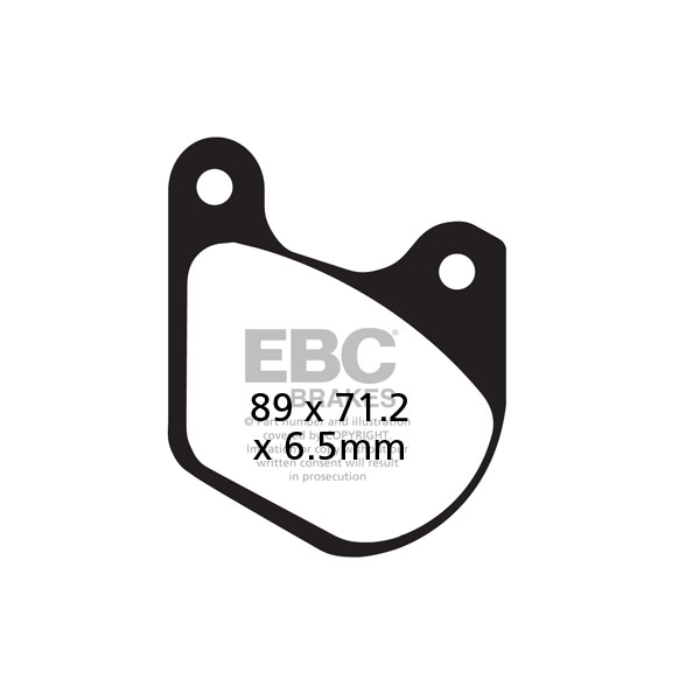 EBC Brakes Off Road Motorcycles Semi-Sintered Brake Pad - FA072V
