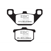 EBC Off Road Motorcycle Semi-Sintered Brake Pad FA085V with metal backing and friction surface for off-road braking performance