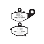 EBC Off Road Motorcycle Semi-Sintered Brake Pad FA192V with metal backing and friction surface for off-road braking performance.