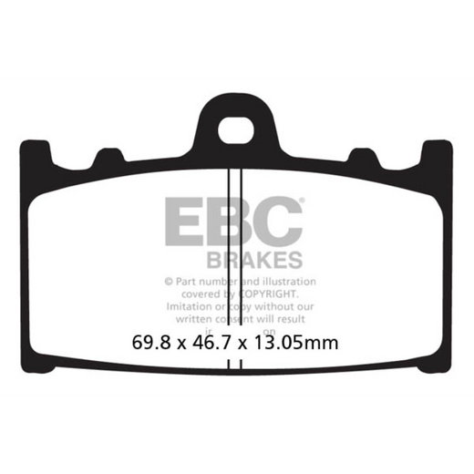 EBC Brakes Off Road Motorcycles Semi-Sintered Brake Pad - FA366VLD
