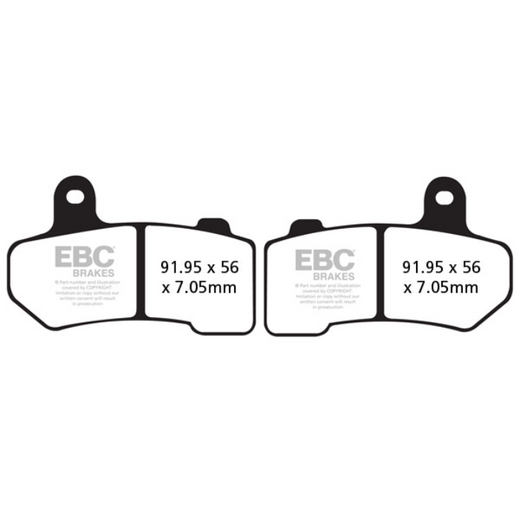 EBC Brakes Off Road Motorcycles Semi-Sintered Brake Pad - FA409VLD
