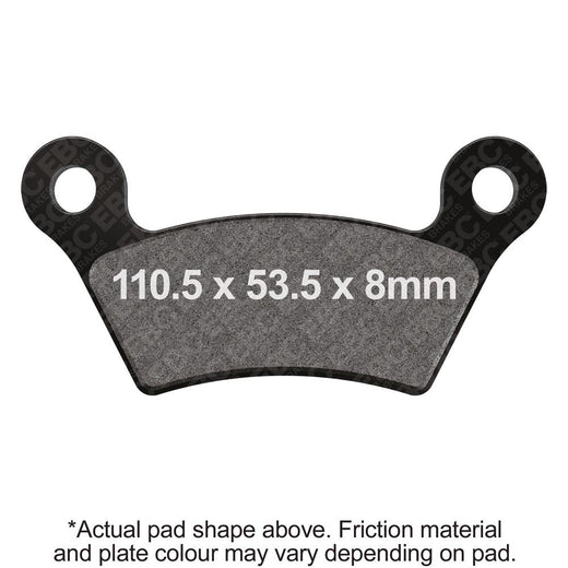 EBC Brakes Off Road Motorcycles Semi-Sintered Brake Pad - FA473V